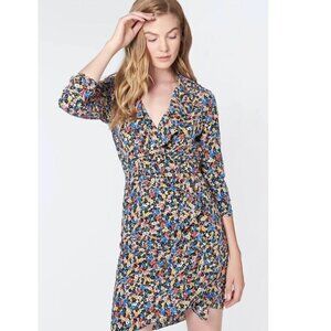 Veronica Beard Minna Silk Floral Ruffle Dress Size 4